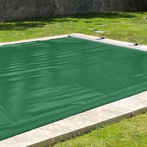 Couverture de Sécurité piscine à Barres Invisibles Aquilon vert