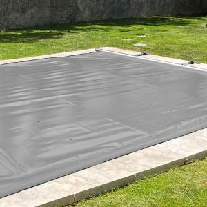 Couverture de Sécurité piscine à Barres Invisibles Aquilon anthracite