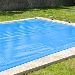 Couverture de Sécurité piscine à Barres Invisibles Aquilon bleu